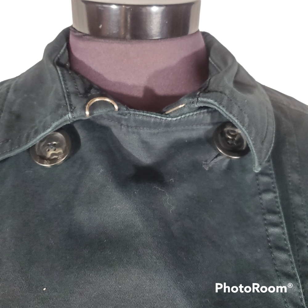 Gap Cotton Button Up Black Jacket Lined Jean Mate… - image 4